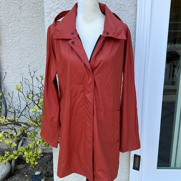 PENDLETON Sonoma Packable Rain Jacket with Removable Hood Women's Size L NWT